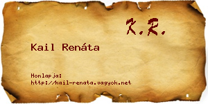 Kail Renáta névjegykártya