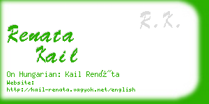 renata kail business card
